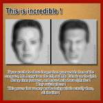 Amazing Switching Face Optical illusion