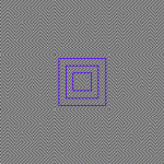 Slanted Square Optical illusion