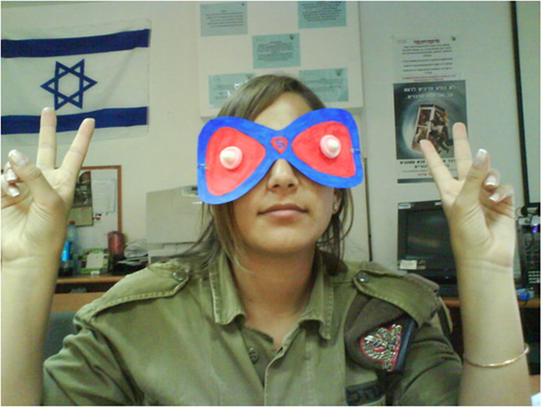 Israeli Soldier Eden Abergil Facebook photo - funny