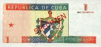 Cuban Convertible Pesos (CUC) back