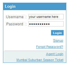 irctc login