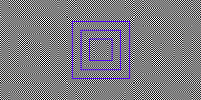 Slanted Square Optical illusion